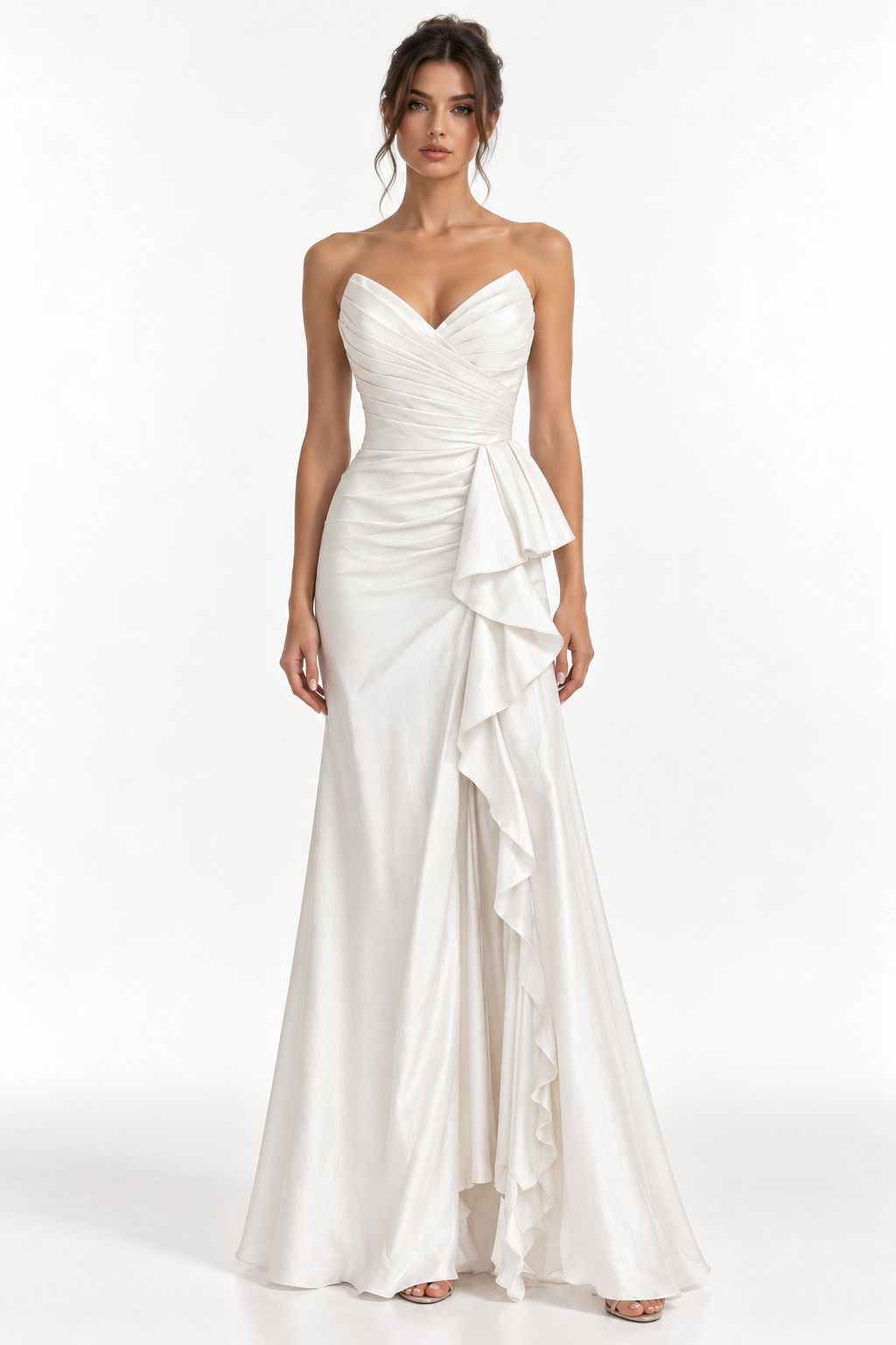 Robe sirène à volants