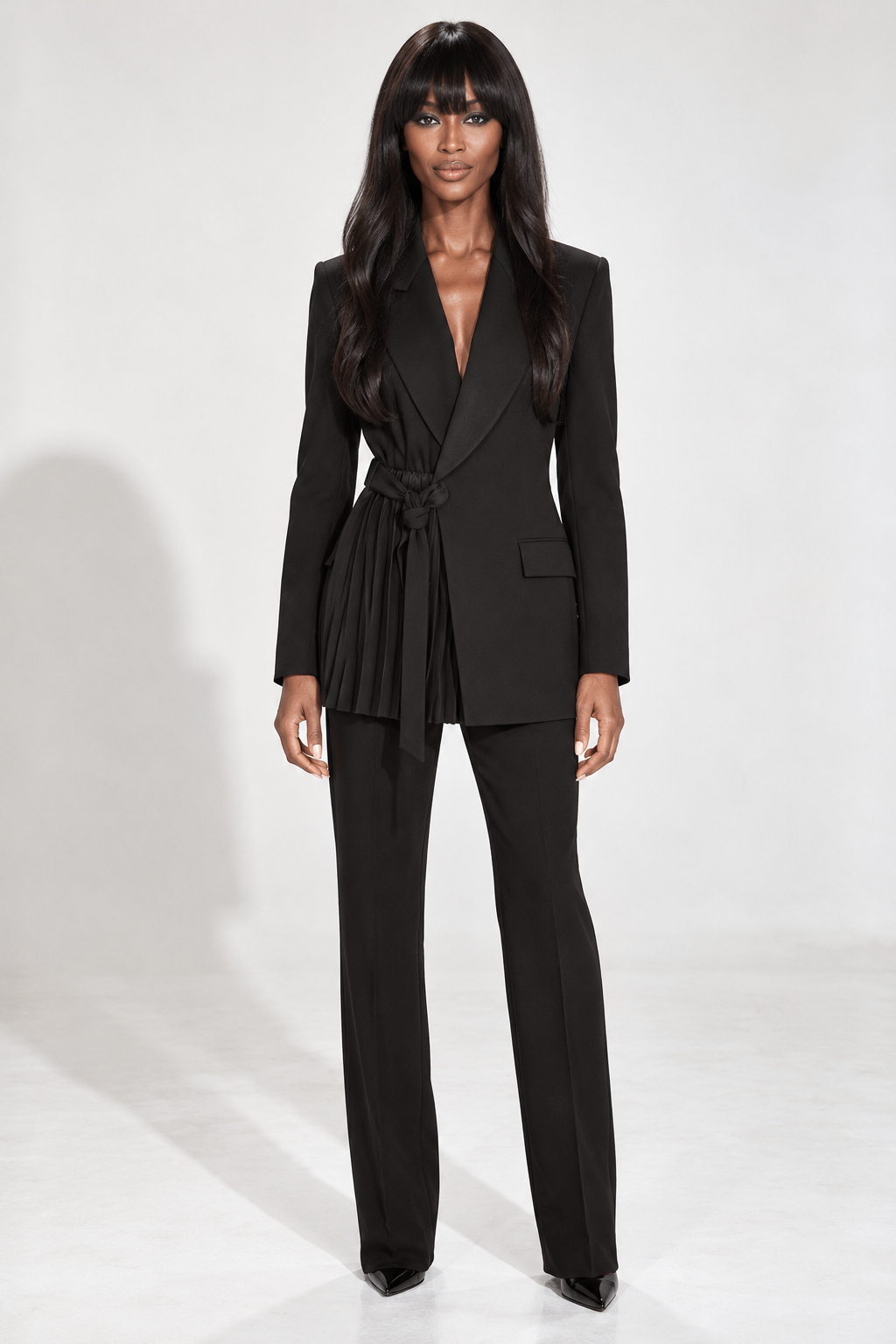Tailleur plissé