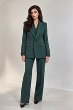 Tailleur à détails en dentelle