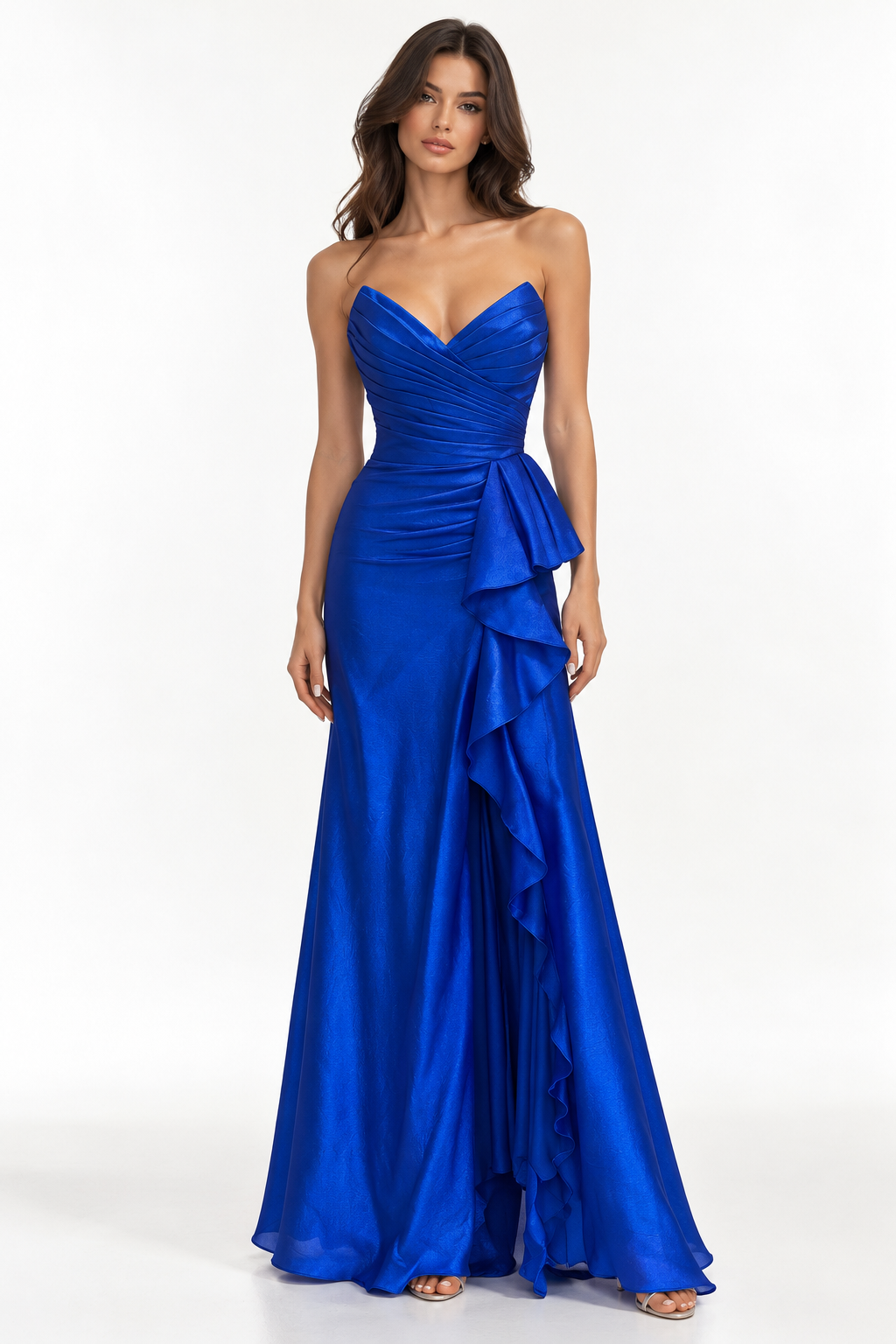 Robe sirène à volants