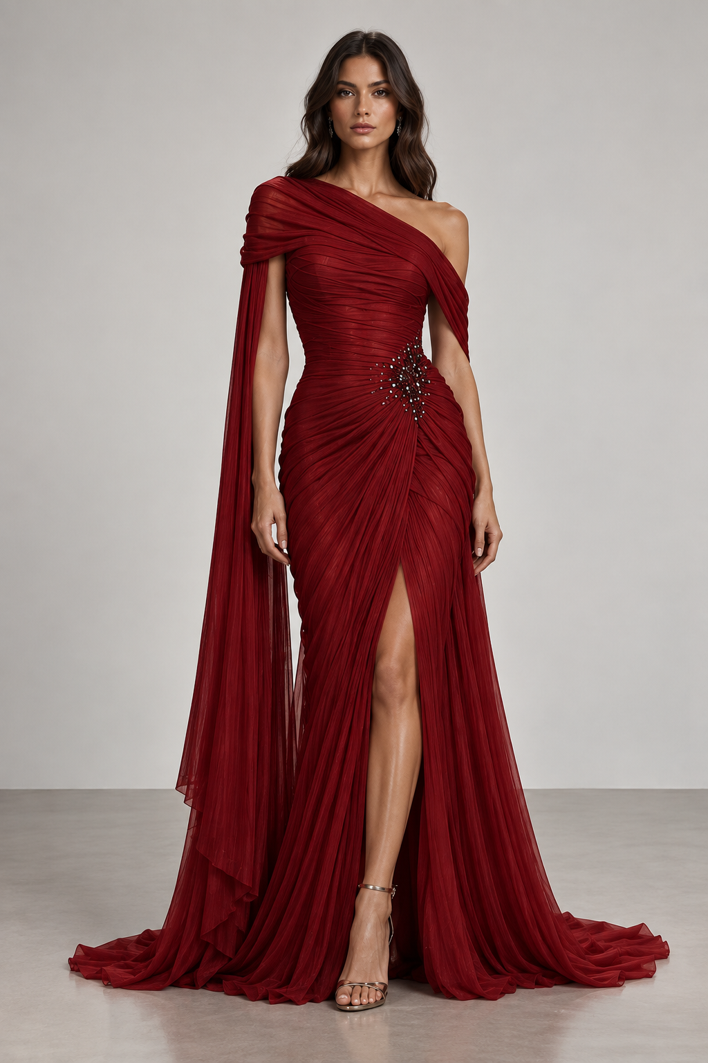 Robe avec voile