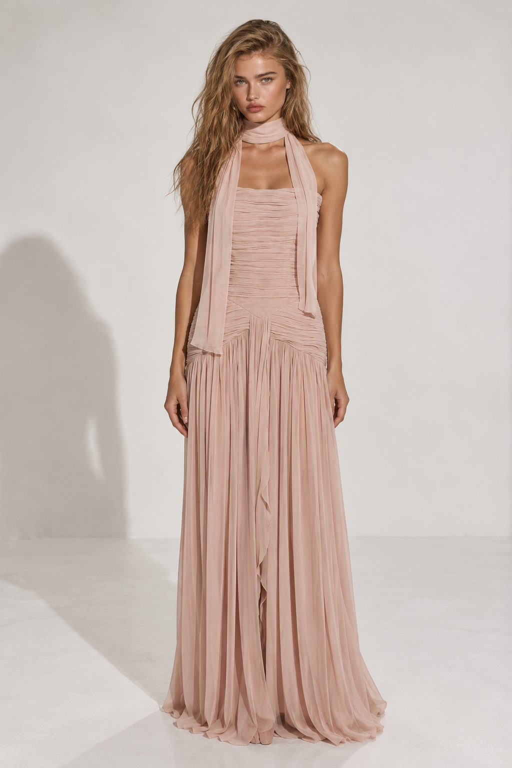 Robe plissée