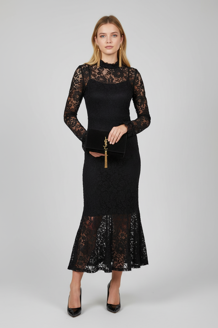 Robe Dentelle Élégante